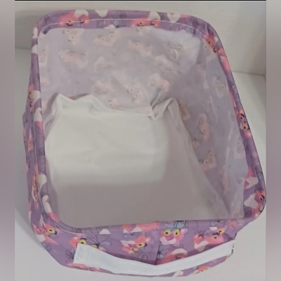 Pink Panther MGM Non Woven Collapsible Box Storage Basket Bin New - Picture 5 of 7